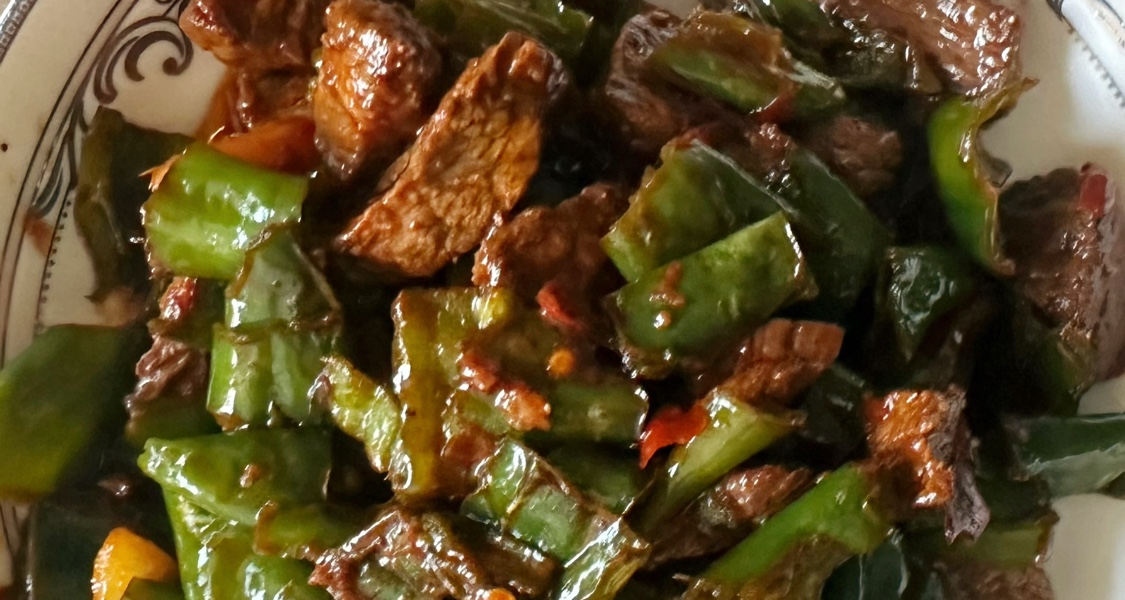 辣椒炒牛肉（辣到手）