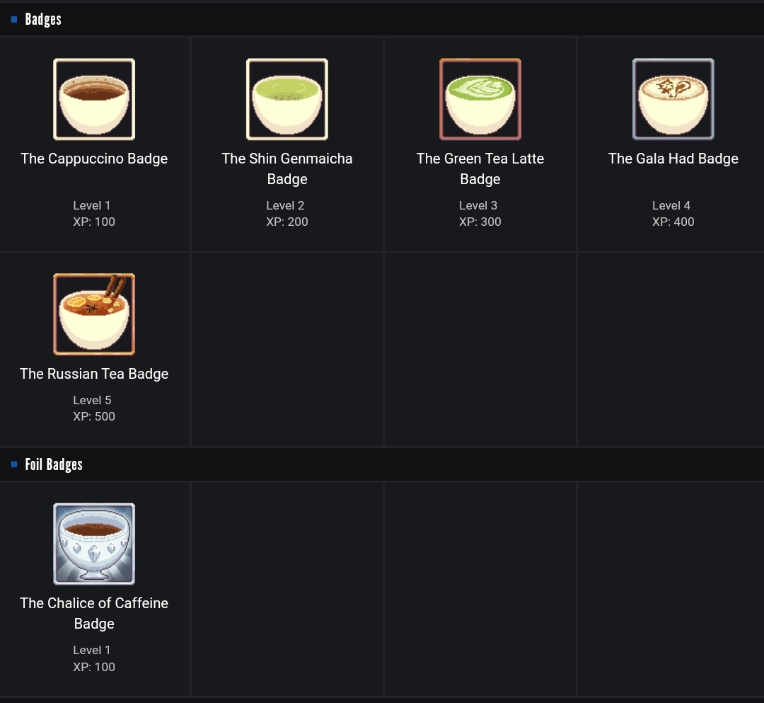 【球盟会】Steam徽章推荐第十一弹 珍馐美馔篇