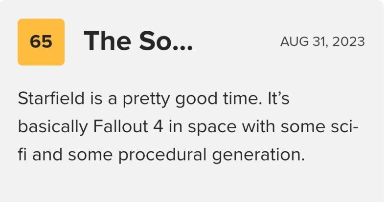 《星空》评分降至83分，来看看游戏媒体是怎么评论吧！-第1张