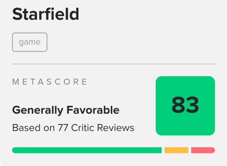 《星空》评分降至83分，来看看游戏媒体是怎么评论吧！