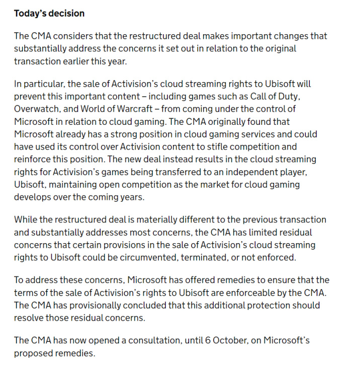 【主机游戏】win！CMA已初步批准微软收购动视暴雪收购案！-第1张