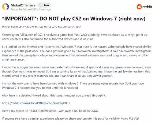V社对《CS2》低配玩家和MacOS用户退还优先费用-第0张