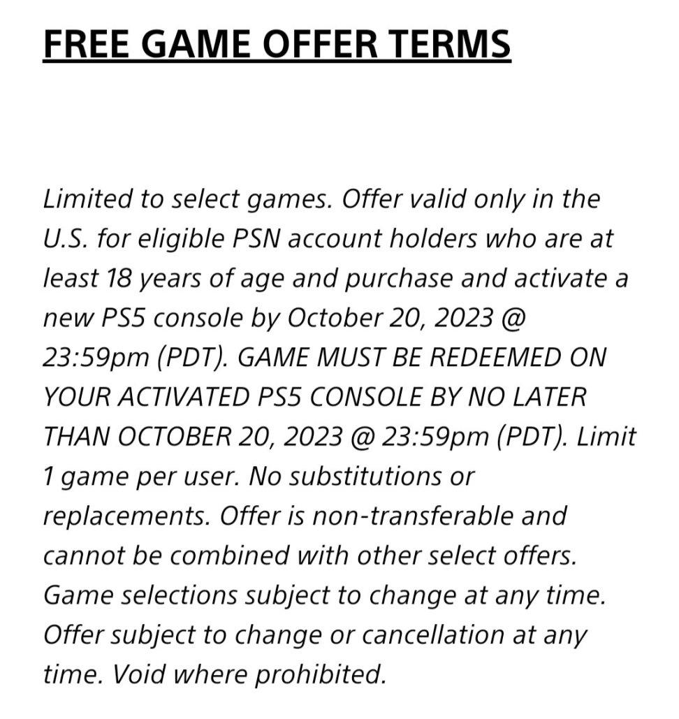 【主机游戏】美国PS5新用户可免费领取一款游戏-第0张