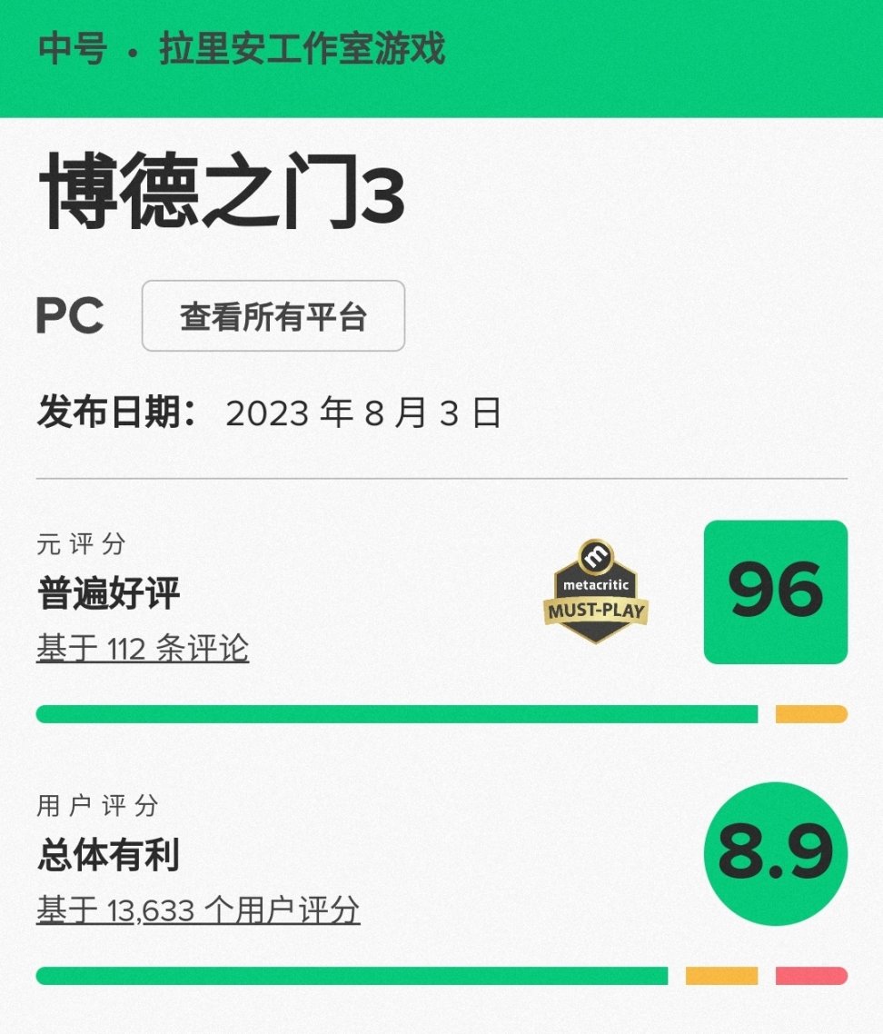 【PC游戏】M站最新评分：十款高分游戏竞争年度最佳-第7张