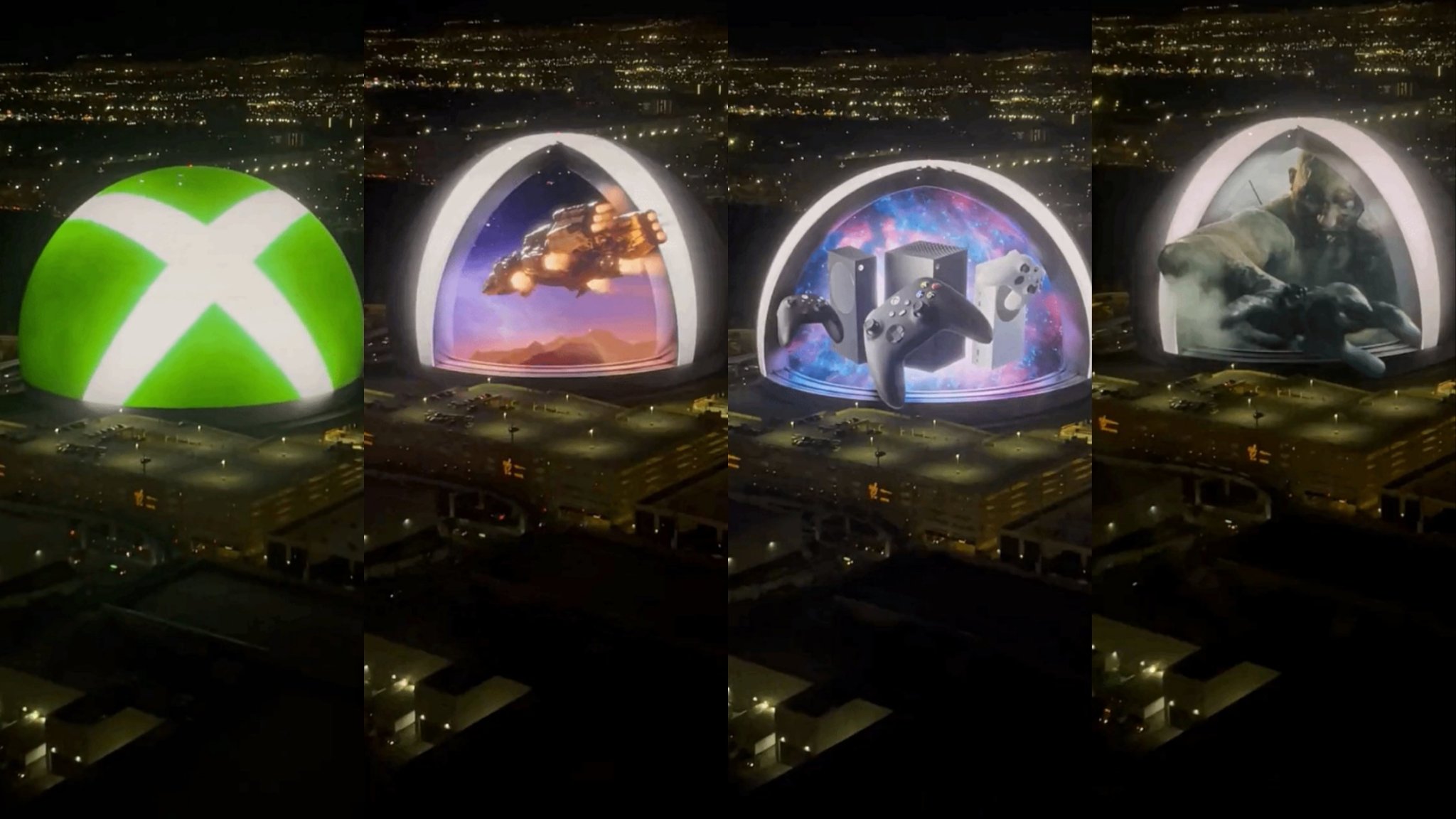 【主机游戏】微软和索尼在美国拉斯维加斯地标球形建筑攀比起来了
