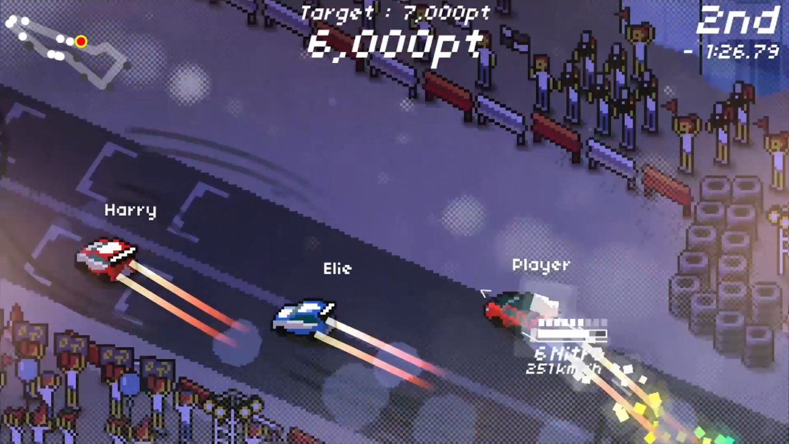 【PC遊戲】給大家推薦一個像素風的賽車小遊戲-第2張