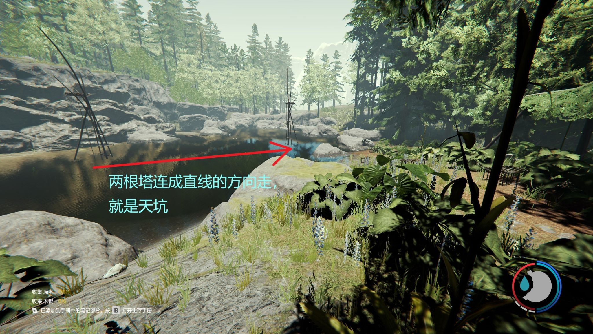 森林forest初见游戏攻略，萌新如何获得游戏中的手绘地图？-第5张