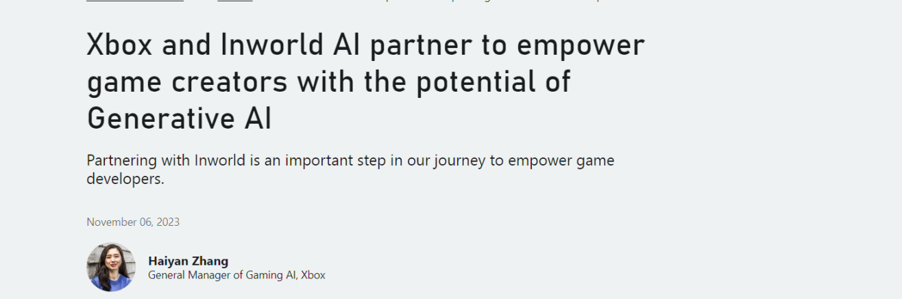 【PC游戏】Xbox高管宣称：人工智能将让任何有创意的人制作精彩游戏-第2张