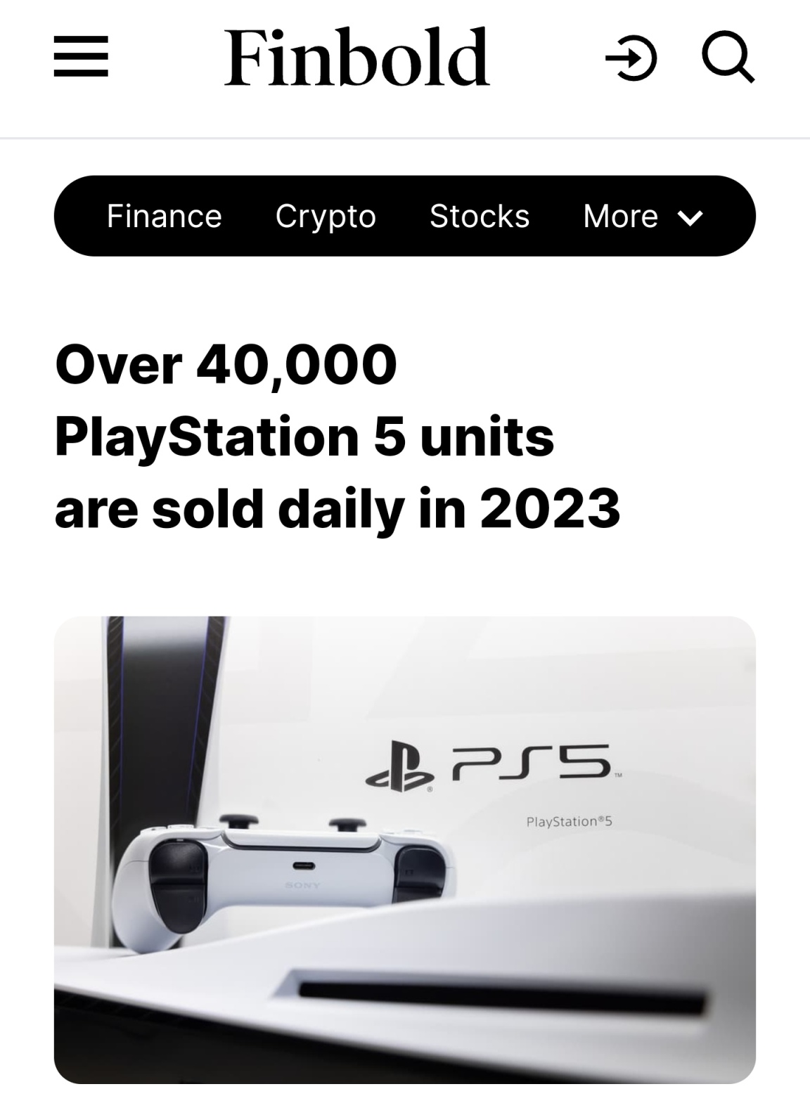 【主机游戏】23年PS5平均每天售出4W台！趋势能否打破PS2王者之冠？-第0张
