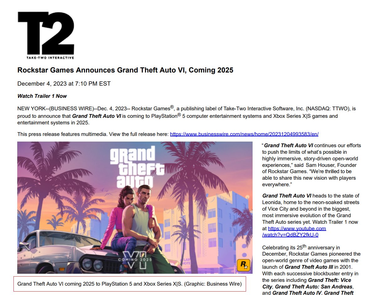 《GTA6》官宣登录PS与Xbox，突破开放世界极限-第1张