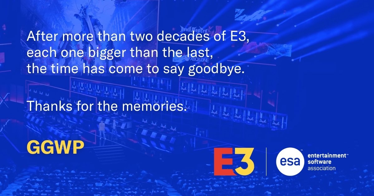 【PC游戏】突发，E3展会已永久取消