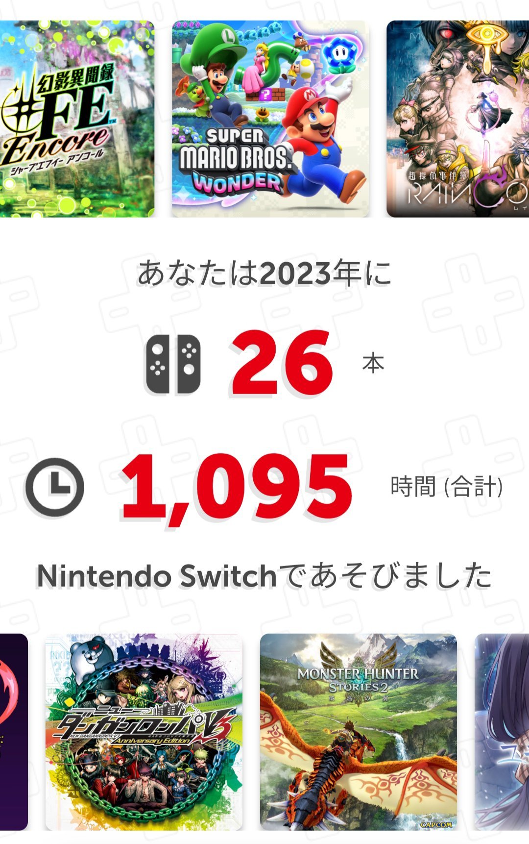 【主机游戏】Switch2023个人年度报告（含游戏推荐）-第0张