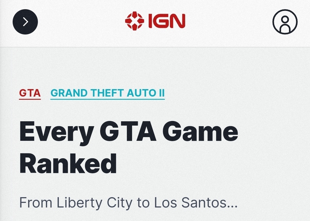 【PC游戏】IGN评GTA全系列游戏排名，符合你心中的名次吗-第0张