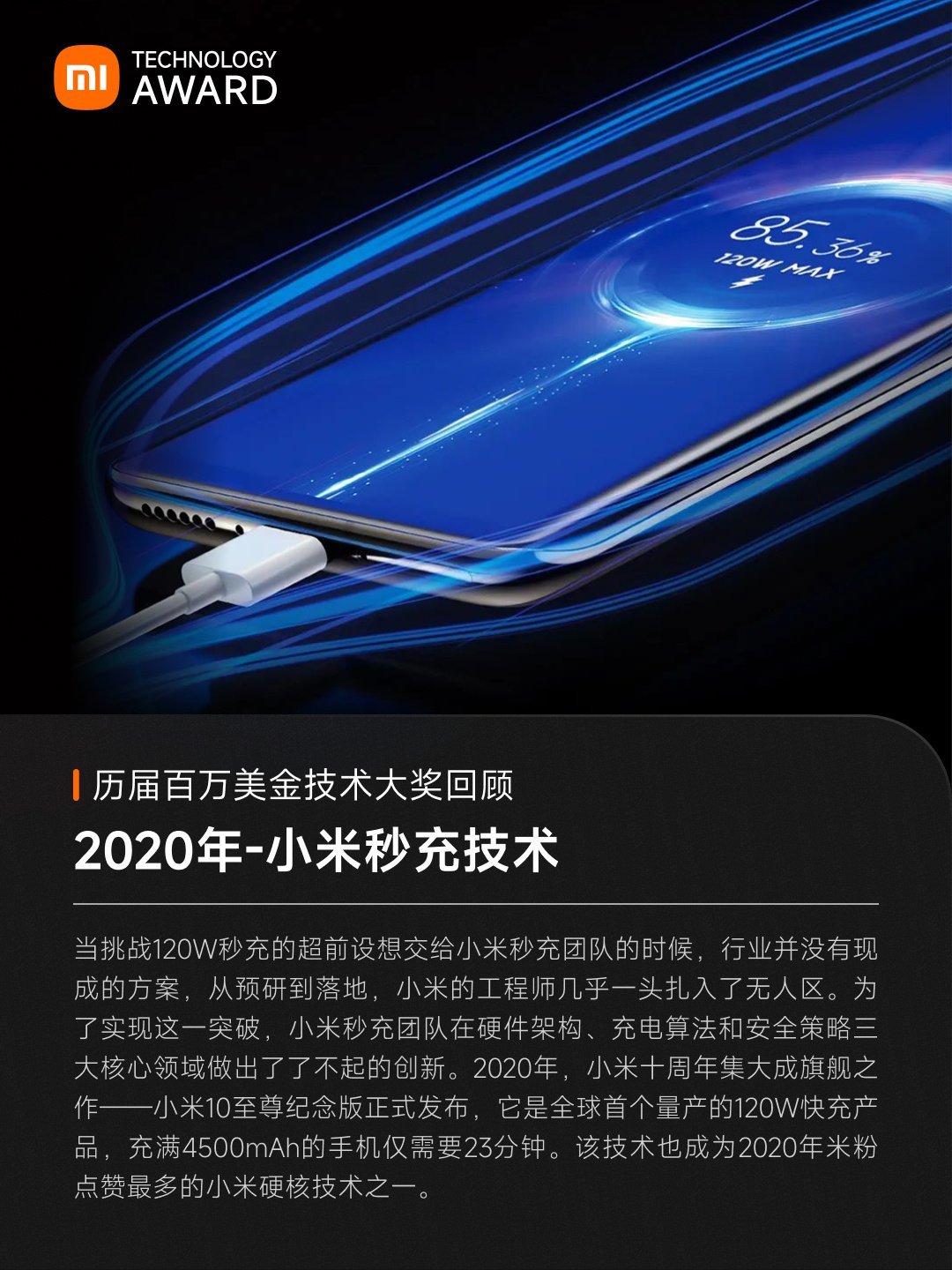 【球盟会】2023小米百万美金技术大奖公布:含CTB倒置电池等