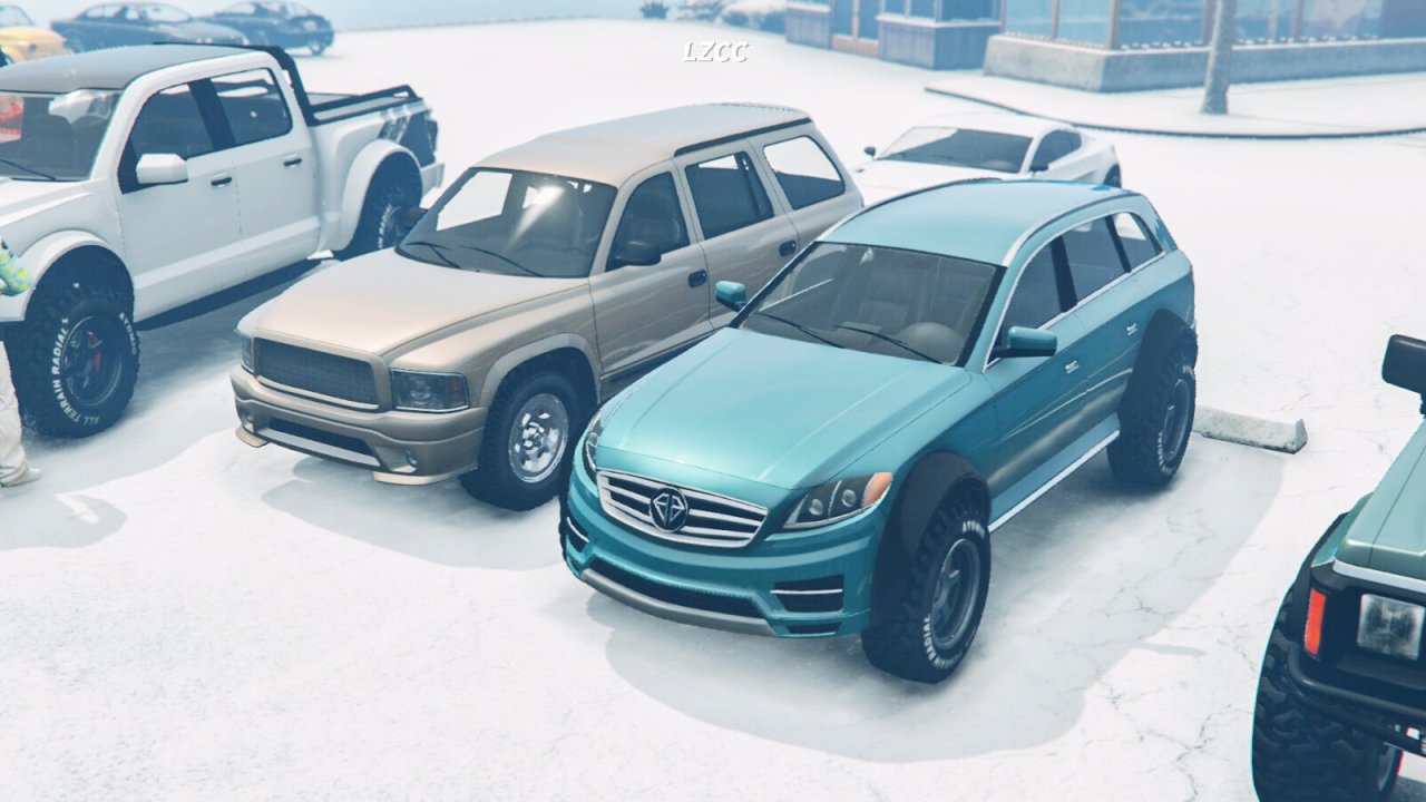 【GTA5线上车聚】冰雪洛城，踏雪越野-第42张