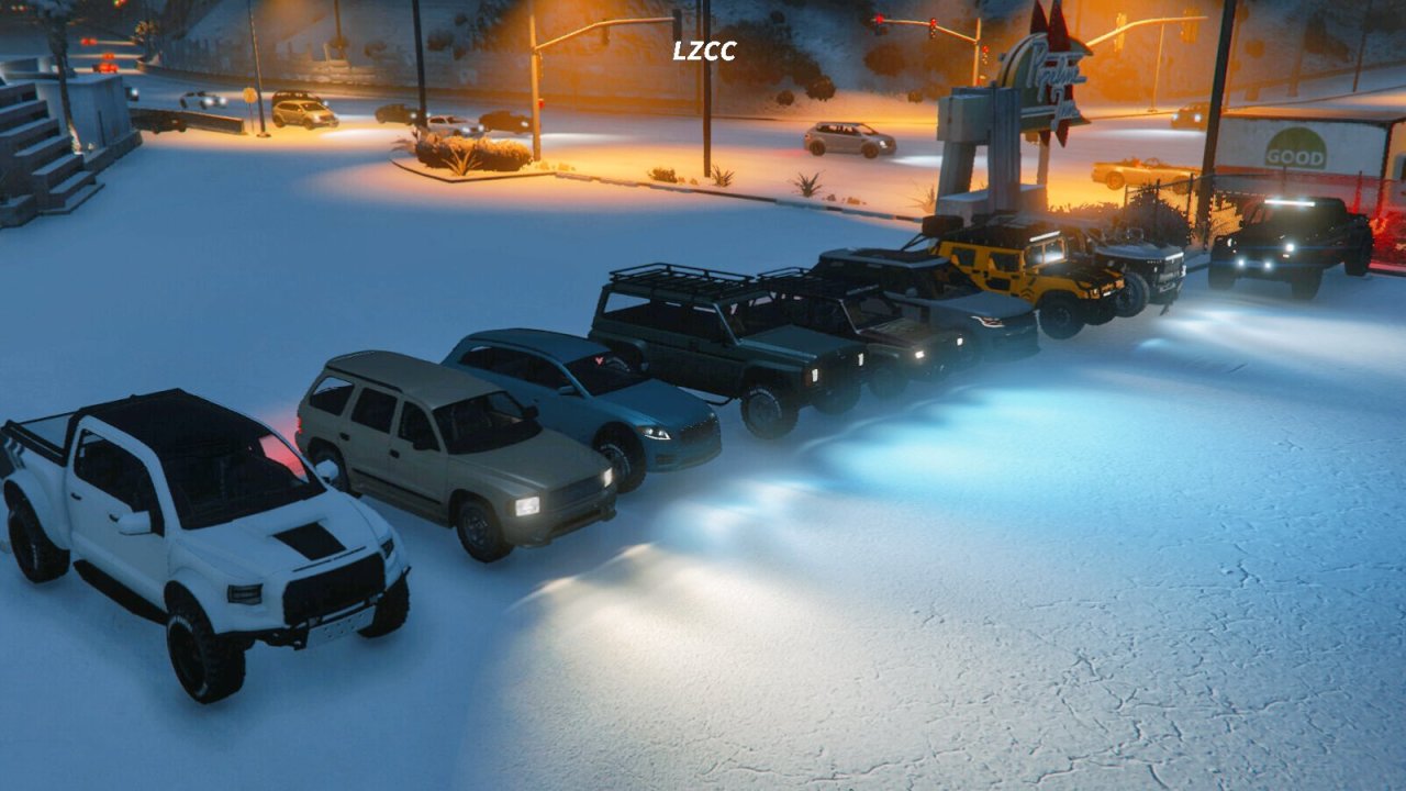 【GTA5線上車聚】冰雪洛城，踏雪越野-第19張