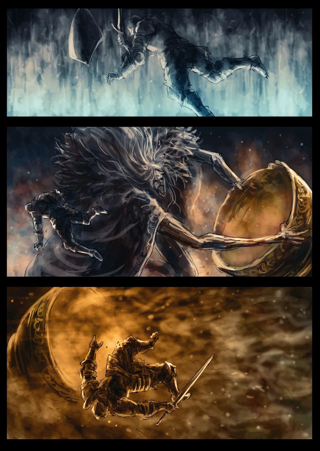 【漫画】黑暗之魂：奴隶骑士盖尔（23,24）-第4张