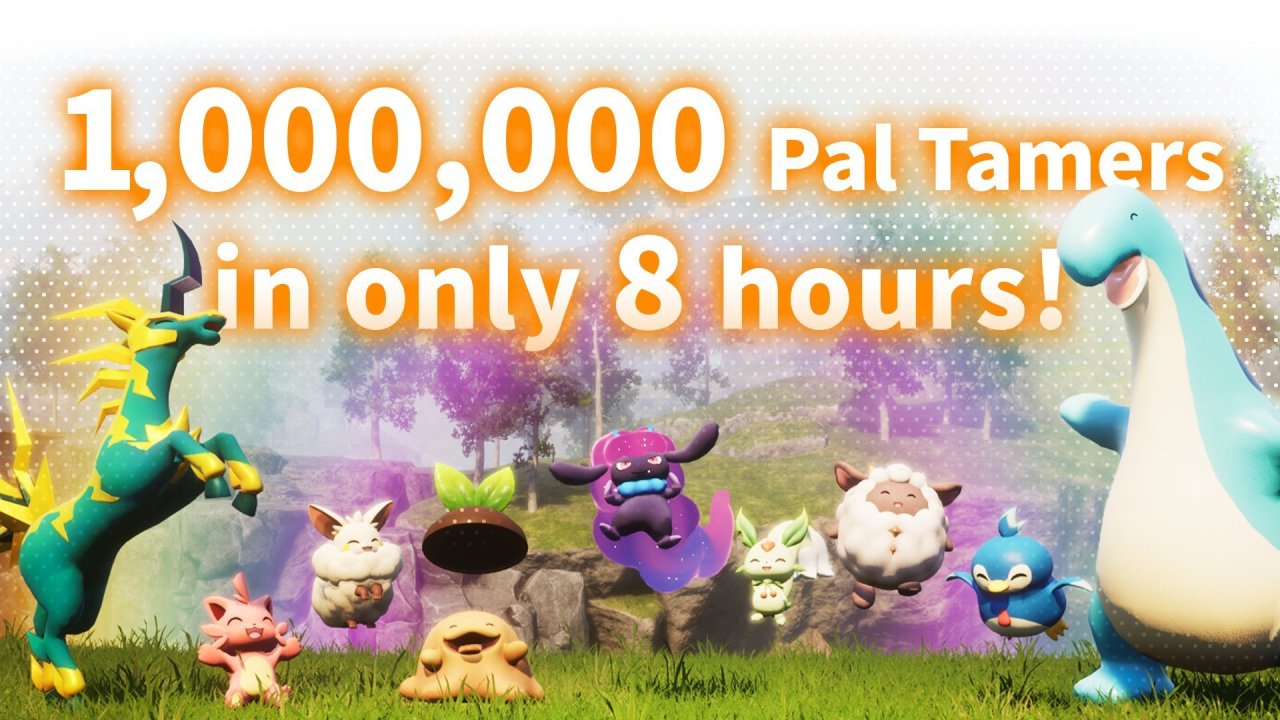 《幻兽帕鲁》发售8小时销量破100万，同时在线巅峰人数破37万-第0张