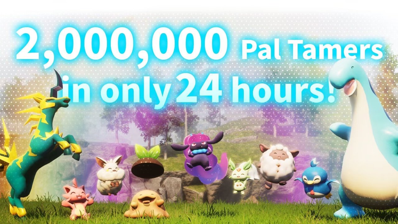 《幻獸帕魯》發售24小時銷量破200萬，同時在線峰值破56萬-第0張