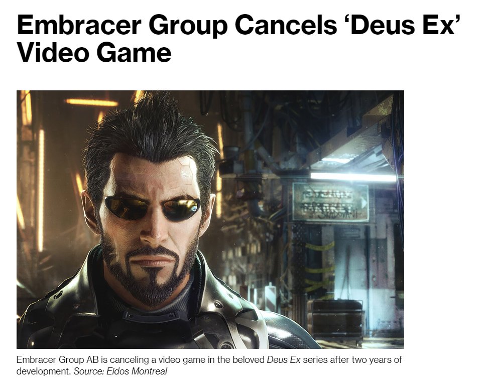 《杀出重围》游戏新作被取消，开发商Eidos裁员97人