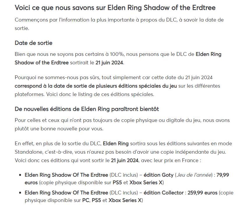 《艾爾登法環》DLC黃金樹之影或將於6月21日發售-第1張