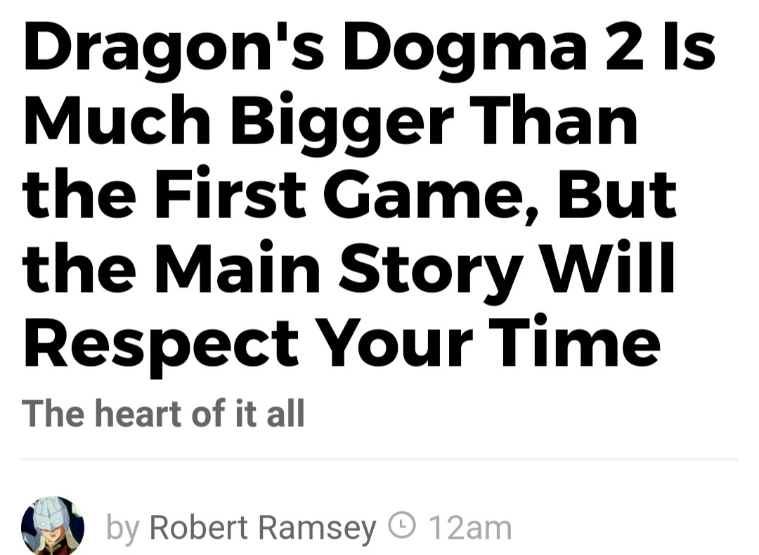 《龙之信条 2》体量巨大，但游玩时间长度可由玩家自由选择