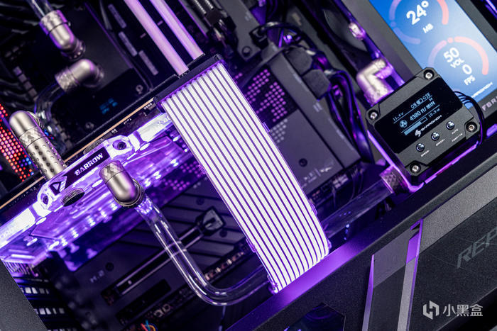 【球盟会】紫金绽放——ROG X670E Extreme + 创世神GR701分体水冷装机展示