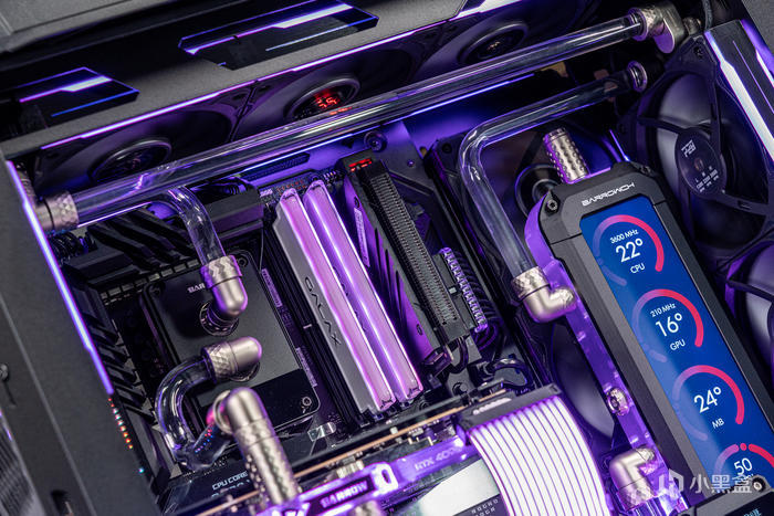 【球盟会】紫金绽放——ROG X670E Extreme + 创世神GR701分体水冷装机展示