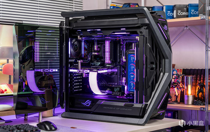 【球盟会】紫金绽放——ROG X670E Extreme + 创世神GR701分体水冷装机展示