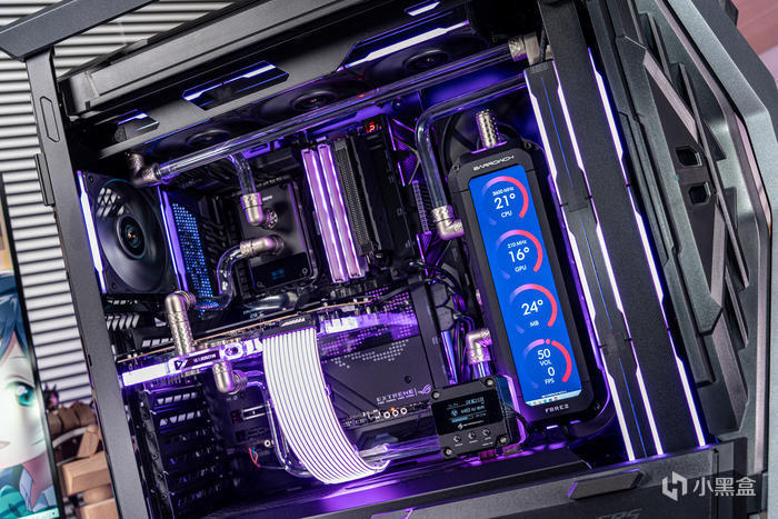 【球盟会】紫金绽放——ROG X670E Extreme + 创世神GR701分体水冷装机展示