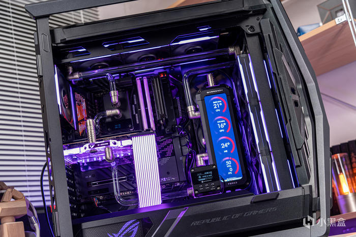 【球盟会】紫金绽放——ROG X670E Extreme + 创世神GR701分体水冷装机展示