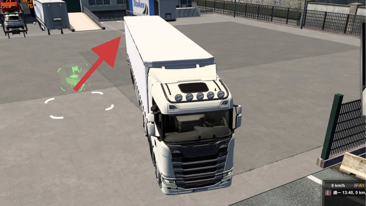 【歐洲卡車模擬2】歐卡2倒車教程-第1張