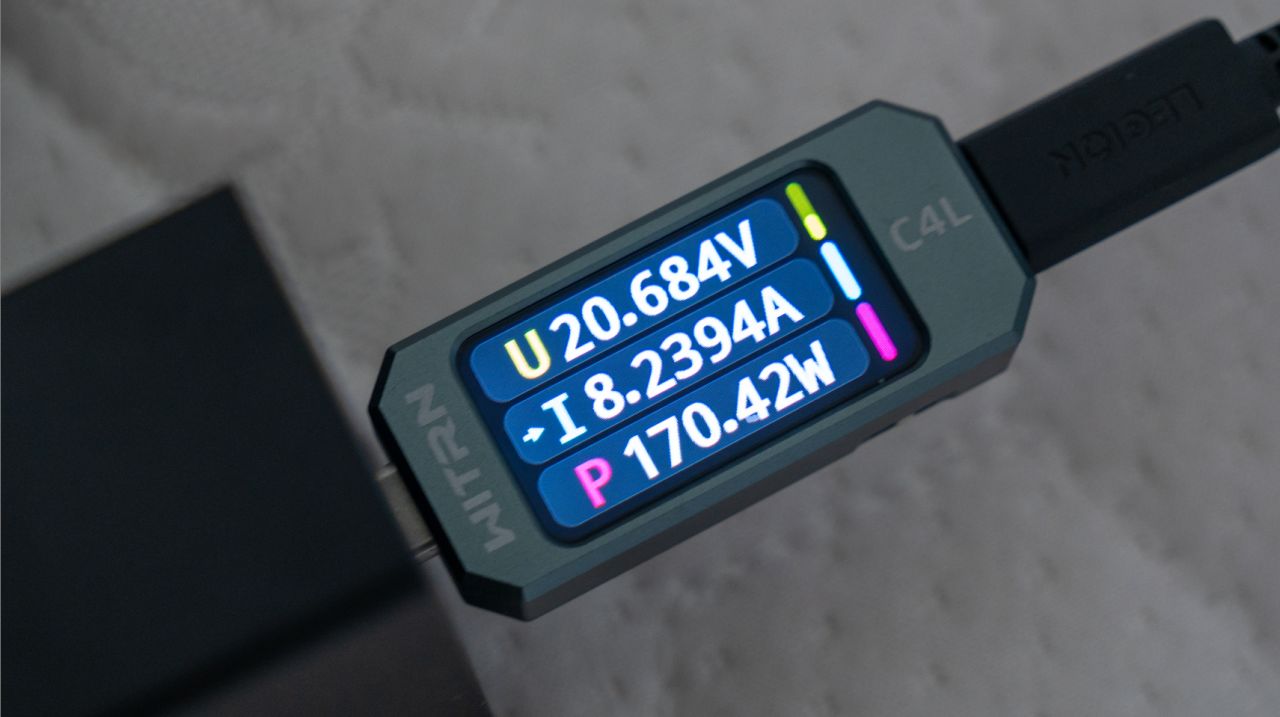 【球盟会】Y7000P外出时的完美搭档？——联想拯救者170W氮化镓电源评测