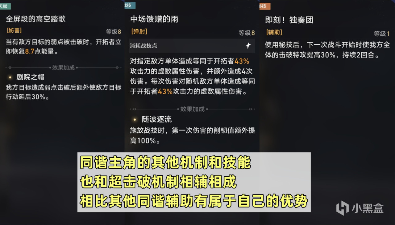 星穹鐵道同諧主角培養攻略,獨特的超擊破機制,堆擊破和速度即可-第2張