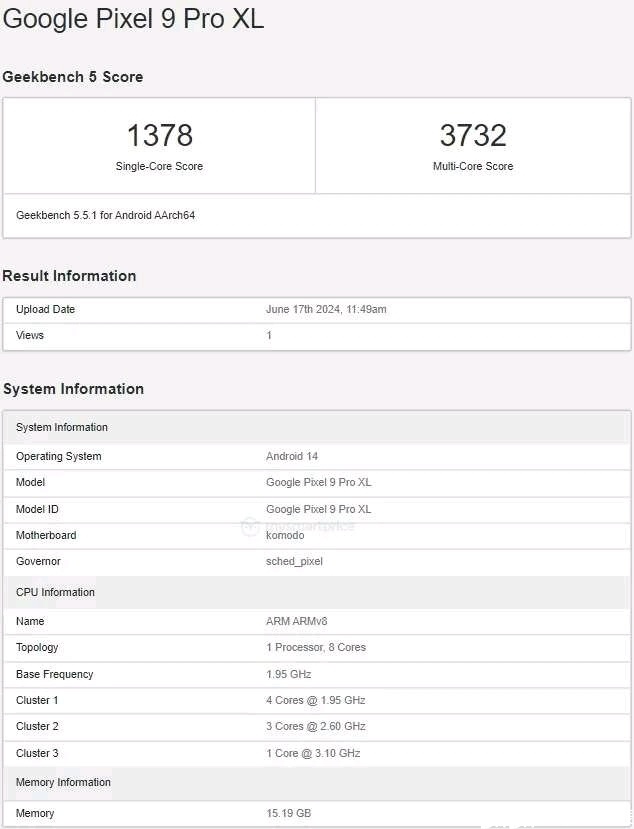 Tensor G4，跑分公布：单核直逼骁龙8G2-第1张