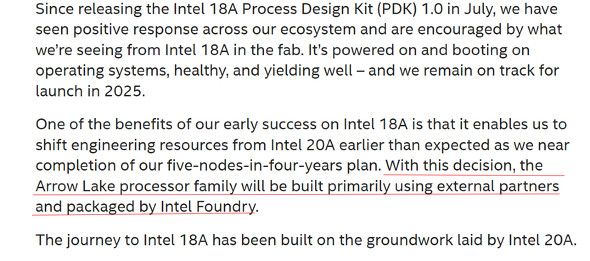 Intel放棄下一代CPU節點：將由臺積電代工-第1張