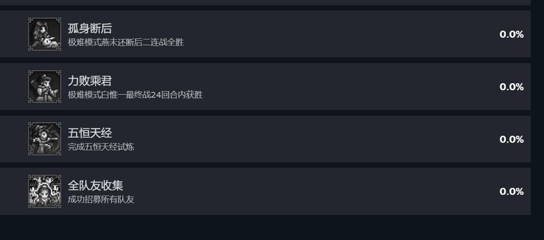 逸剑风云决究极更新！成就列表一览！