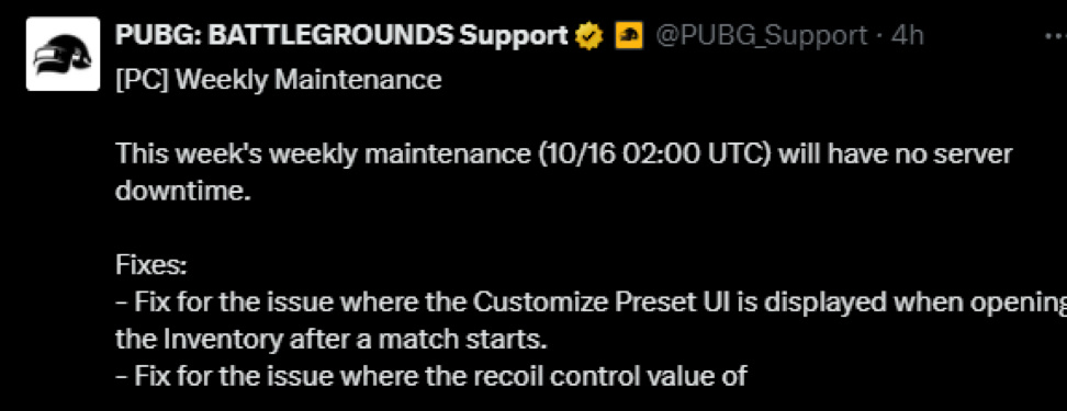 【PUBG】10.16不停机更新，战队俱乐部皮肤和周末活动上线