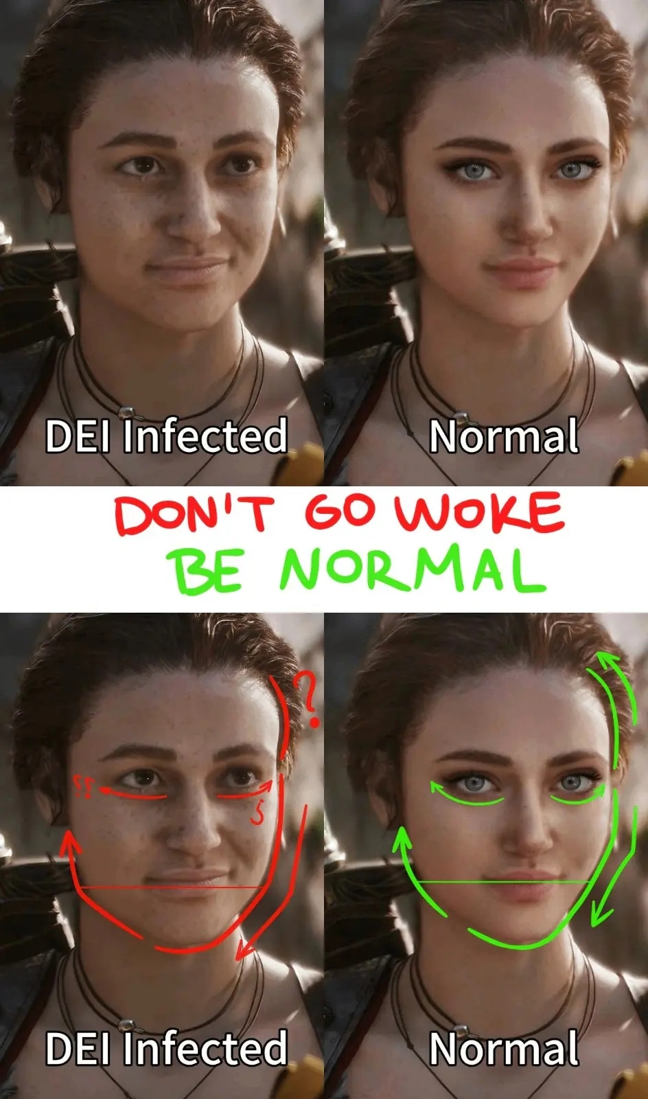 【球盟会】游戏博主不相信厂商做不出来美丽女性:于是修改面部建模打破谎言