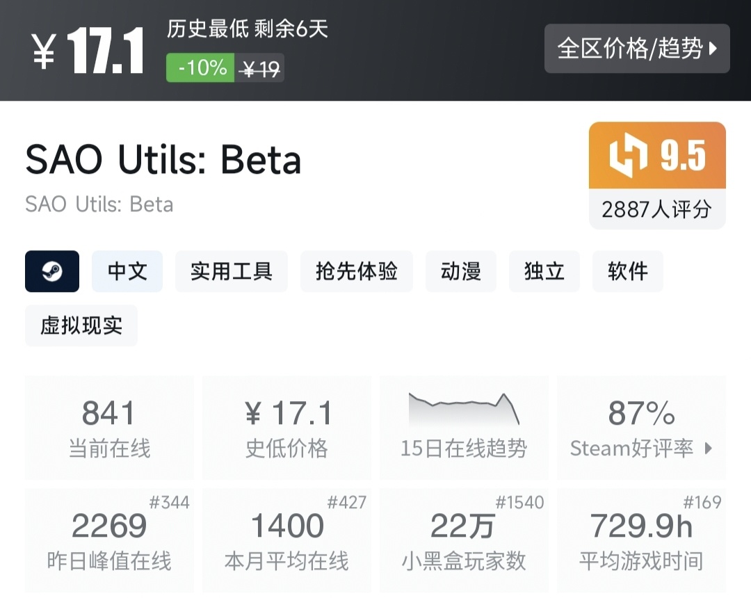 热门
  （11月8日）Steam特惠，20款打折好评游戏一览-第2张