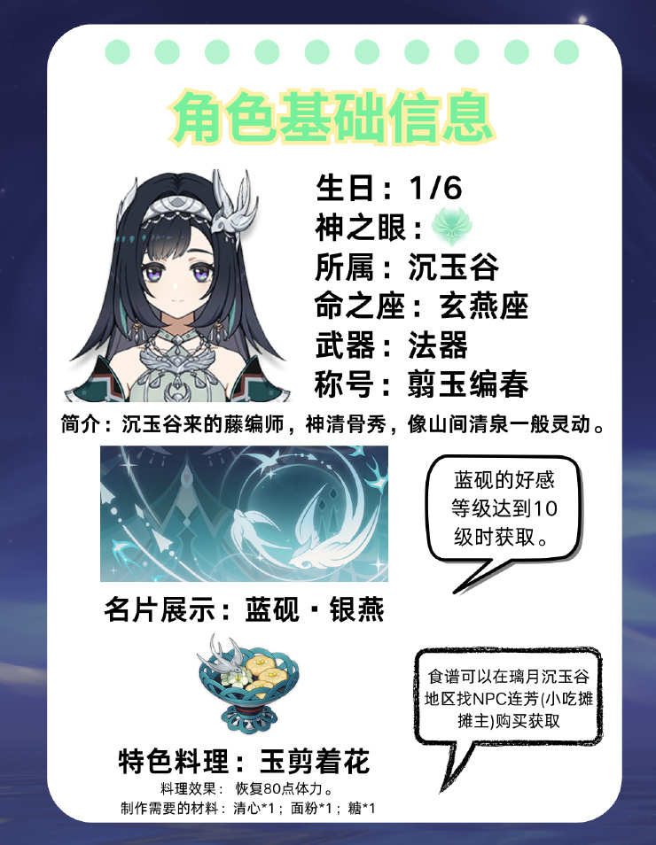 投票
  【v5.3】「翦玉编春」——蓝砚角色培养攻略-第1张