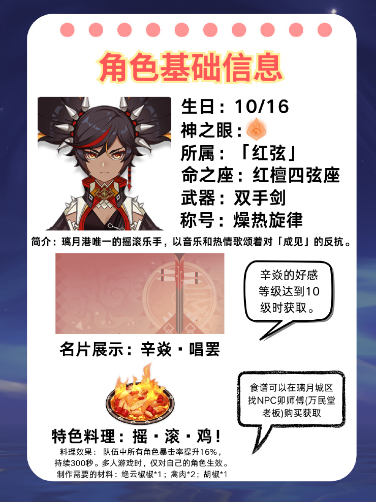 【V5.3攻略】「燥热旋律」——辛焱角色培养攻略-第1张