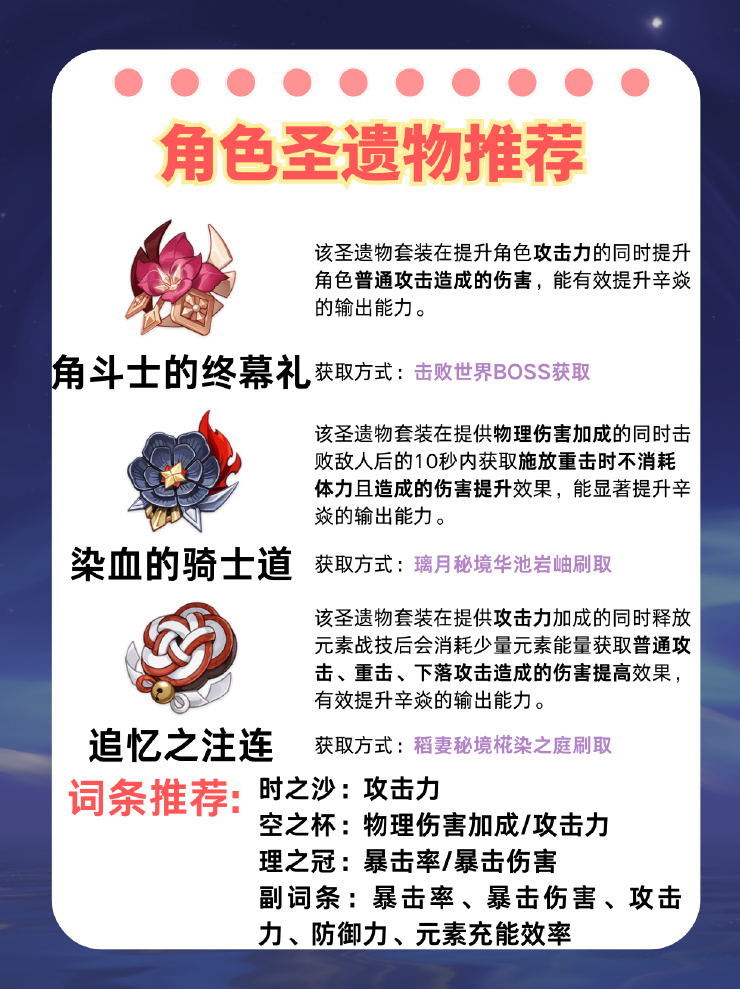 【V5.3攻略】「燥热旋律」——辛焱角色培养攻略-第4张