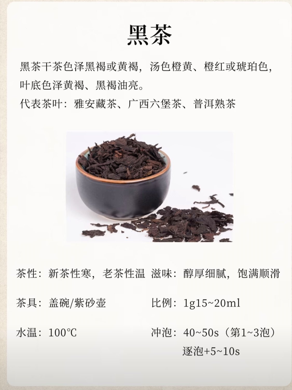 【实用知识】六大茶类冲泡方法-第5张