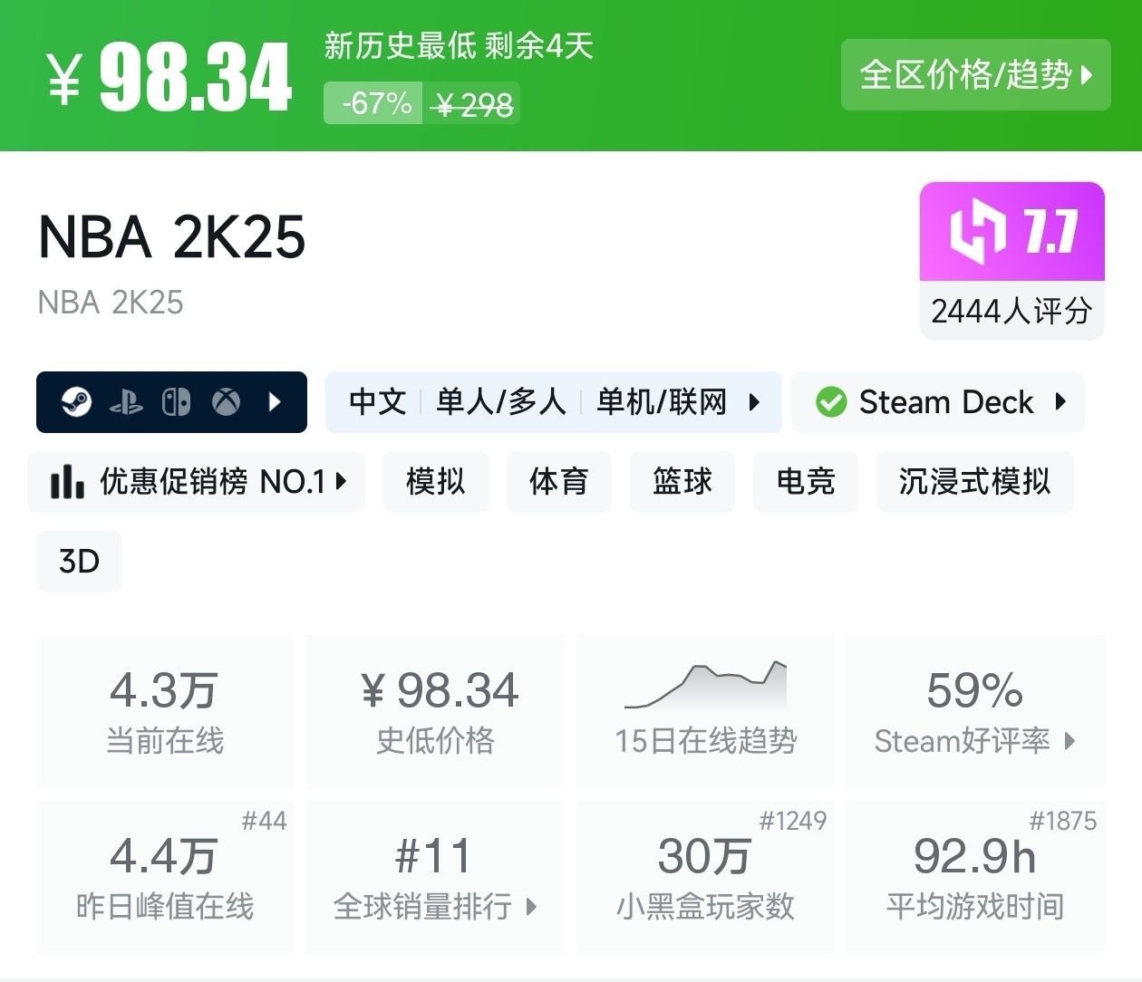 【球盟会】游戏节最后一天!Steam2月17日117款史低游戏汇总