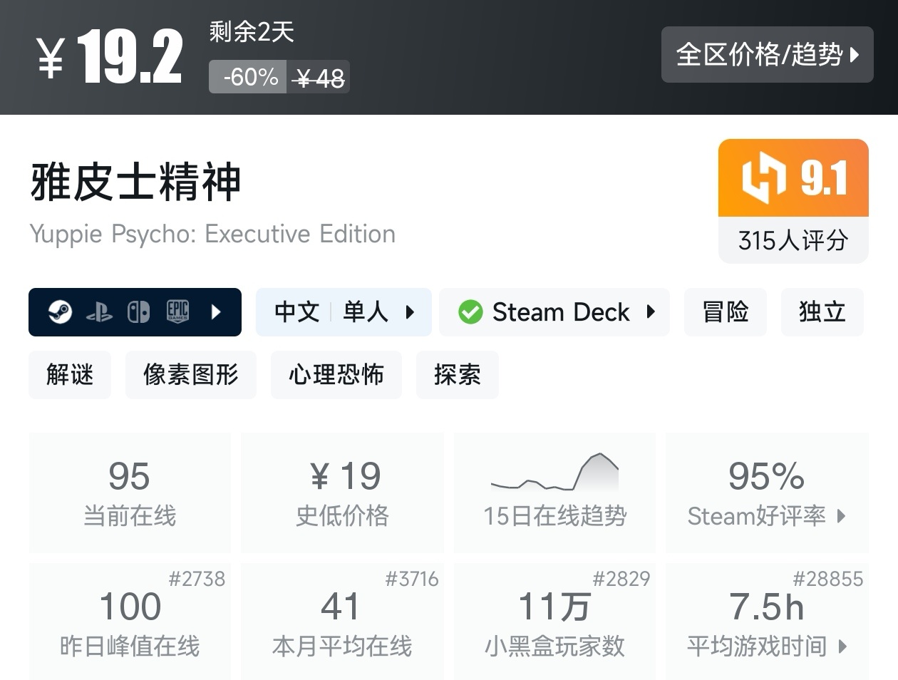 【球盟会】Steam周间特惠2月26日87款折扣游戏汇总