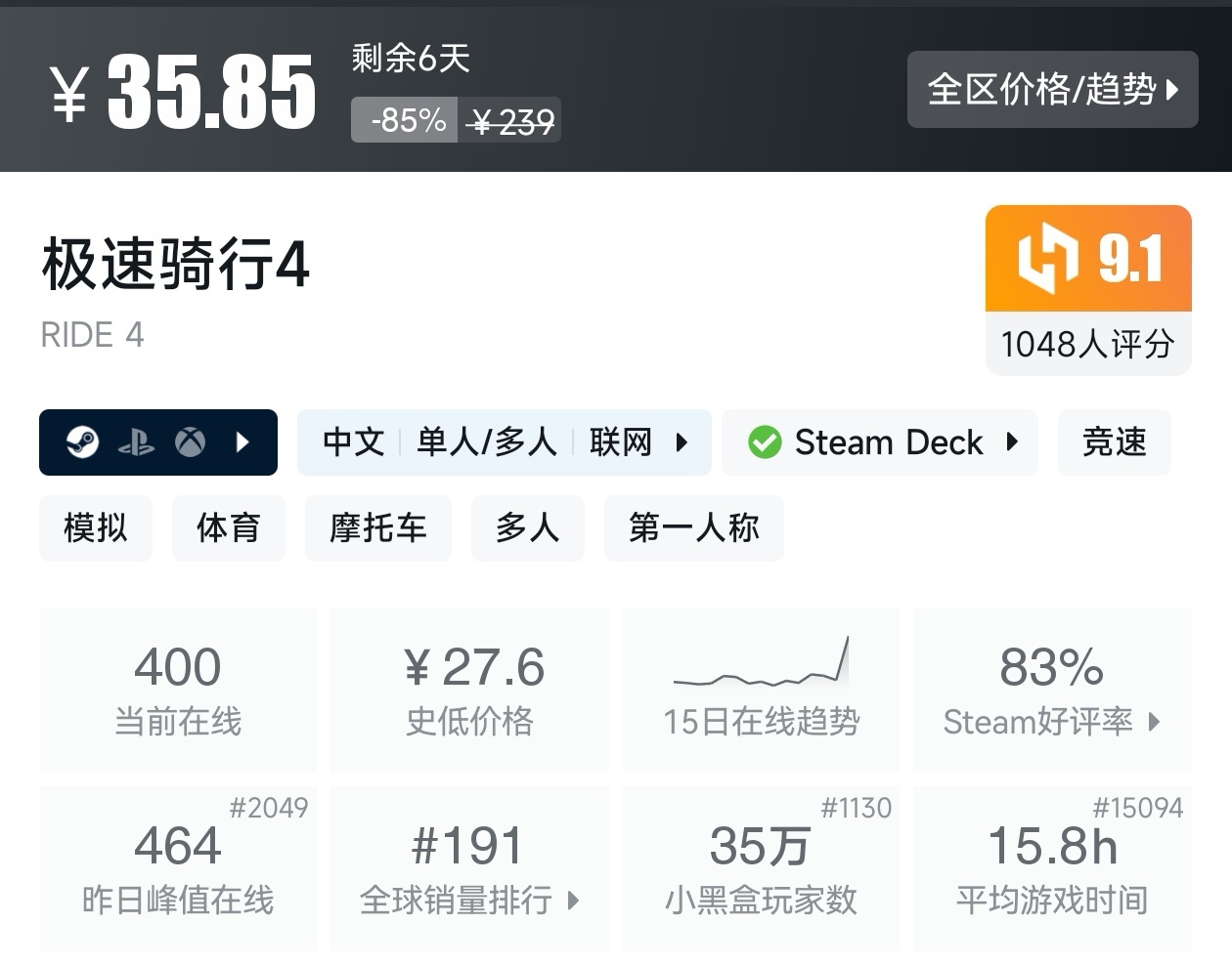 【球盟会】Steam周间特惠2月26日87款折扣游戏汇总