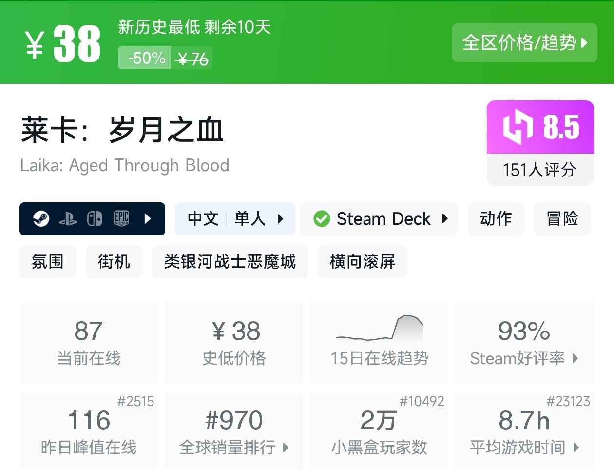 Steam周末特惠3月1日157款折扣游戏汇总