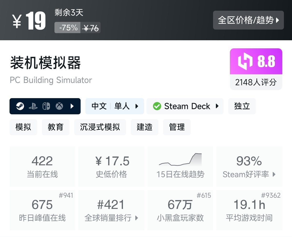 3月1日 近期折扣游戏盘点