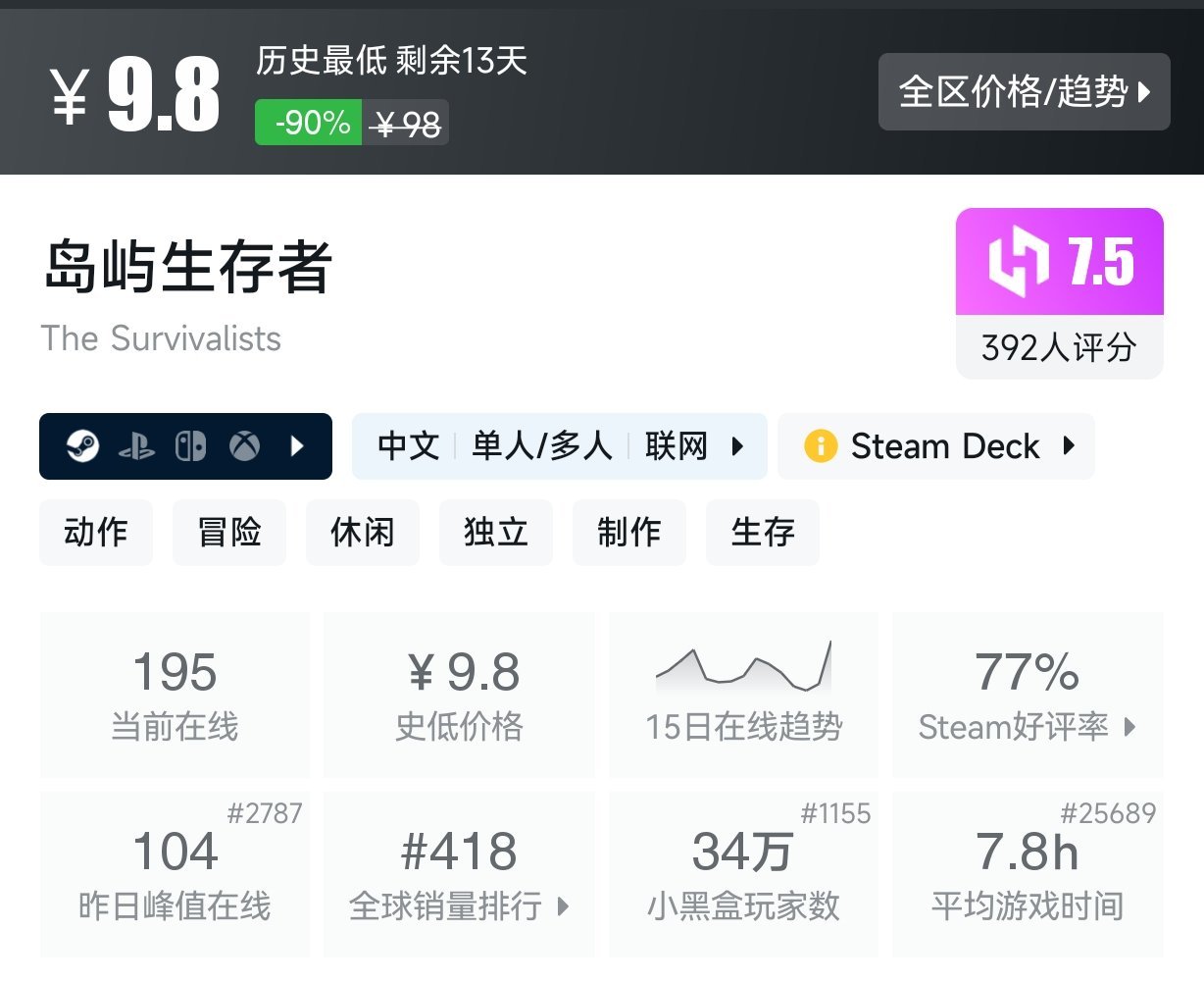 3月1日 近期折扣游戏盘点